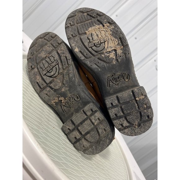 Roper Crossrider Round Toe Western Boot Mens 9 Lace Up Brown Leather Kiltie - Picture 9 of 11